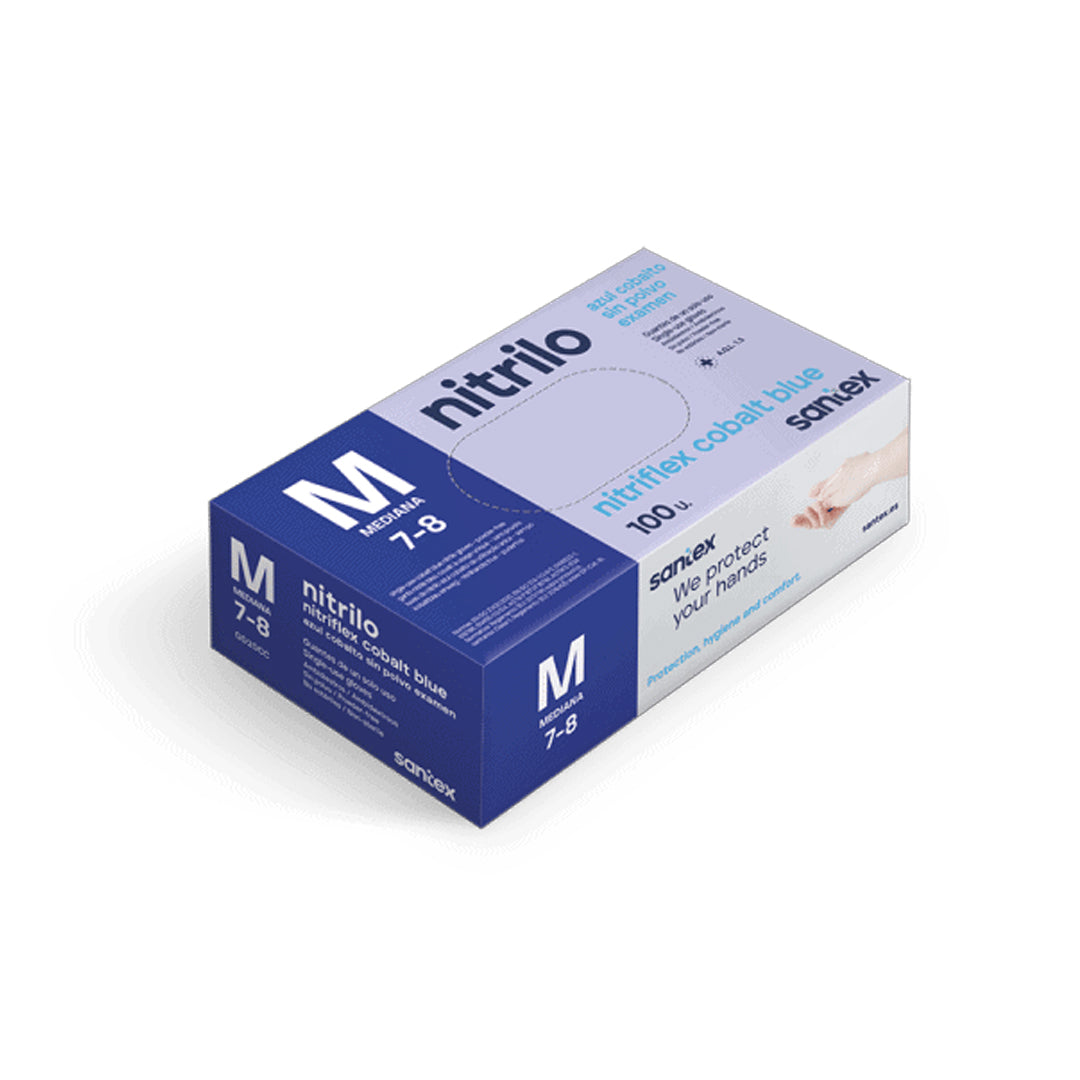 Guanti onicotecnica in nitrile | Senza polvere - 100 pezzi